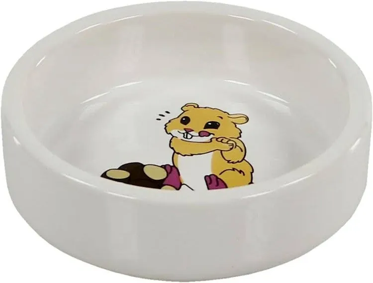 Nagernapf Keramiknapf Hamstero, weiss, Ø 8.5cm/H 3cm, 50ml – swisspet