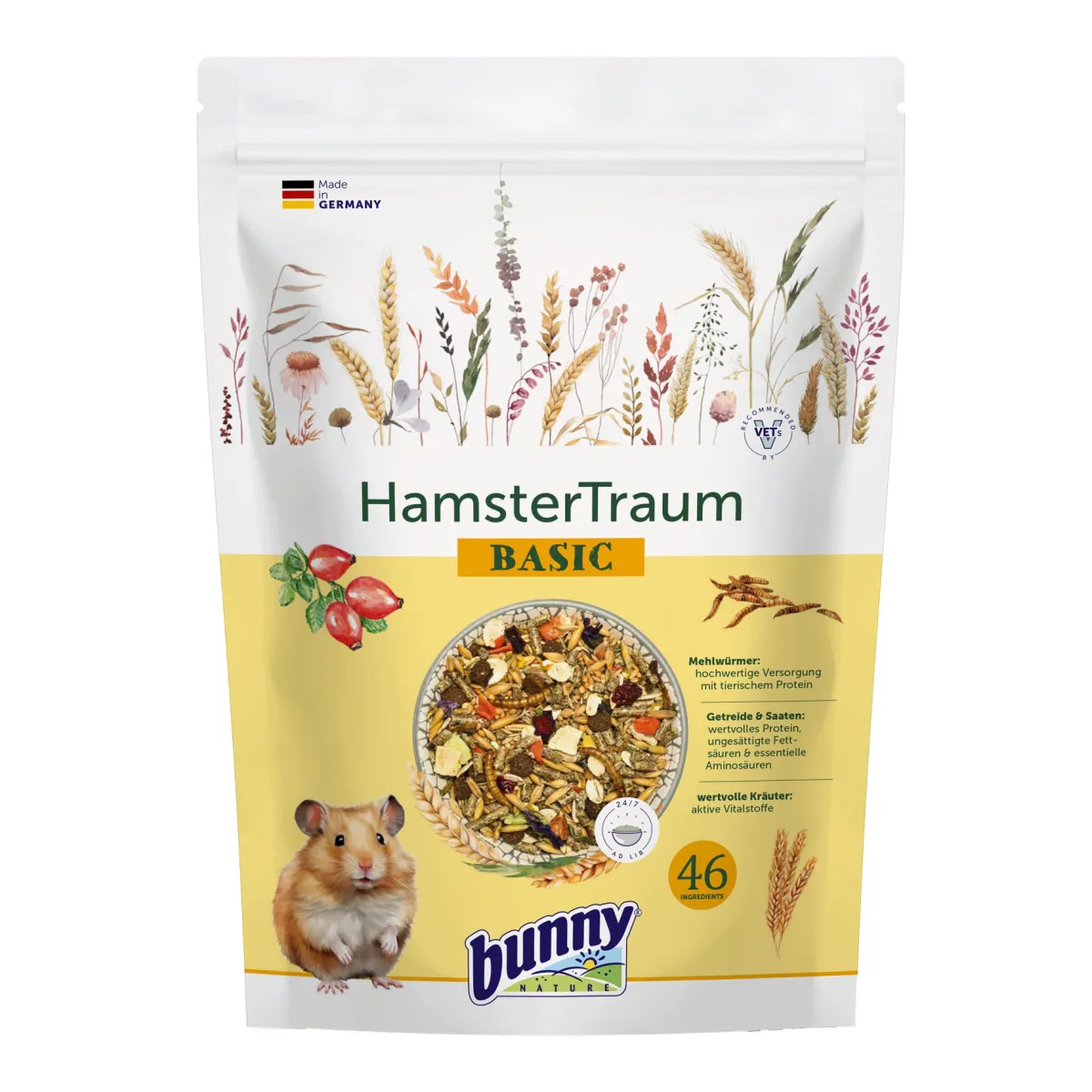 bunny HamsterTraum BASIC Alleinfutter für Hamster 600 g