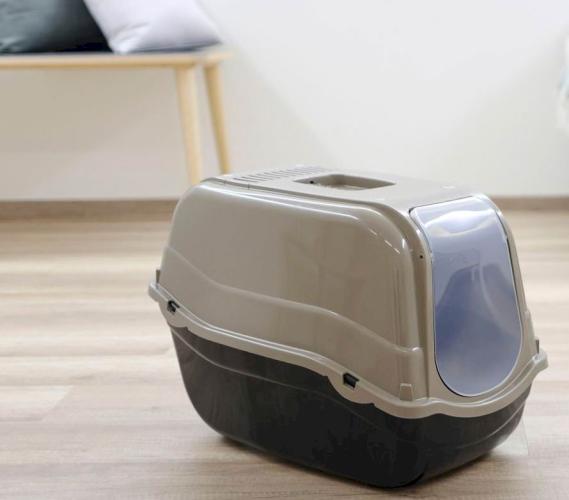 Katzentoilette Emma Eco braun/schwarz, 57x39x41cm – Kerbl