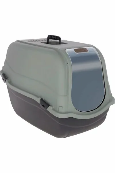 Heimtierzubehör Katzentoilete Emma Eco XL 65x44x46, schwarz/grüngrau – Kerbl