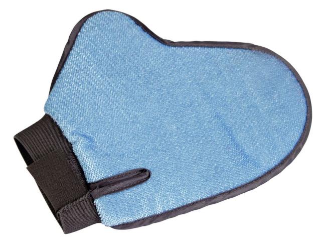 Hundebürste Fellpflege- & Fusselhandschuh, 23cm blau/anthrazit – Kerbl