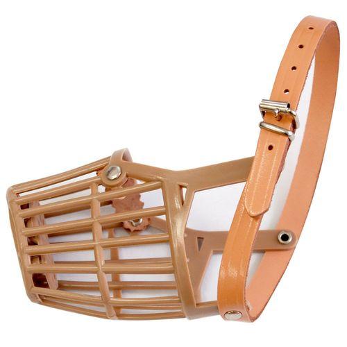 Maulkorb Kunststoff Gr.1 U 18cm Korbtiefe 4cm braun – Kerbl
