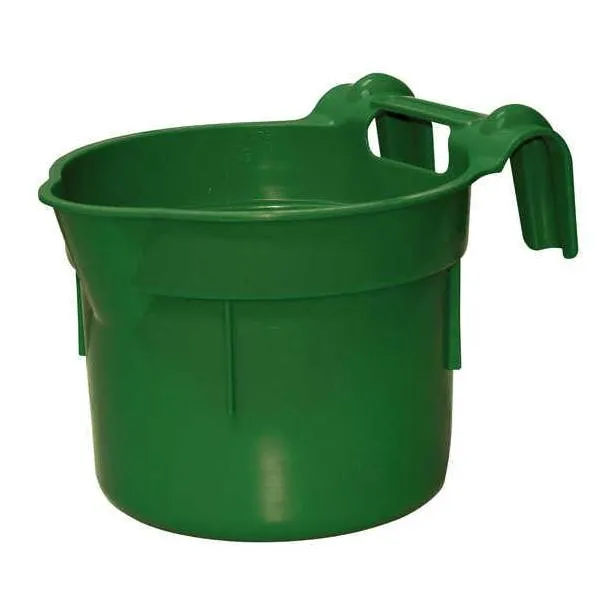 Geflügelfuttertrog Futtertrog zum Einhängen, grün HangOn, ca. 8l – Kerbl