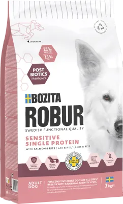 Bozita Robur Adult Sensitive Single Protein Salmon Hundefutter 11 kg