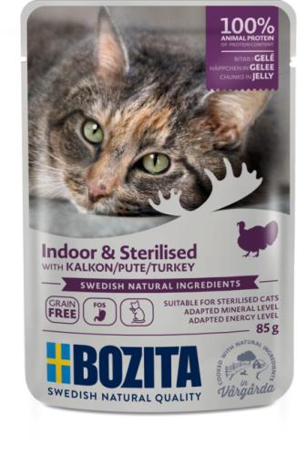 Bozita Pouch Sterilised HiG Pute, Cat, 85 G