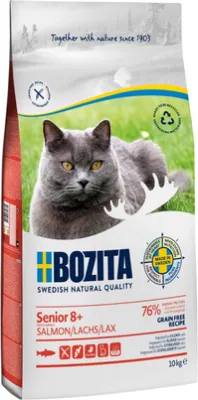 Bozita Grain free Senior 8+ Salmon, Cat, 10 KG