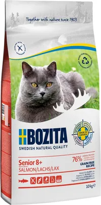 Bozita Grain free Senior 8+ Salmon, Cat, 10 KG