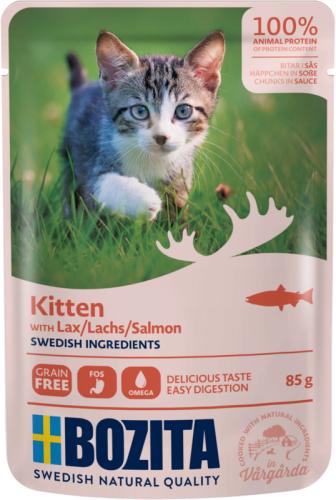 Bozita Kitten Hühnchen Häppchen in Sauce Katzenfutter 85 g