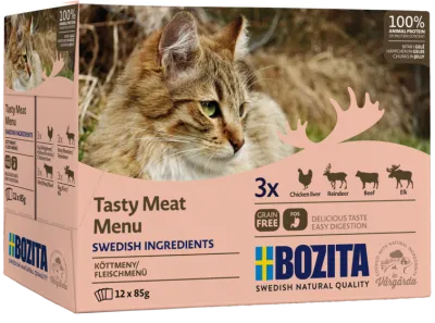 Bozita HiG Multibox Fleisch-Menü 12 x 85 g Katzenfutter