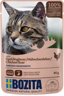 Bozita HiG Hühnchenleber 85 g Nassfutter für Katzen