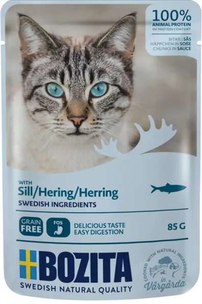 Bozita Pouch HiS Hering, Cat, 85 G