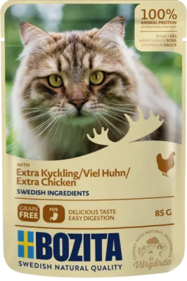 Bozita HiS Pouch viel Hühnchen 85 g Nassfutter Katze
