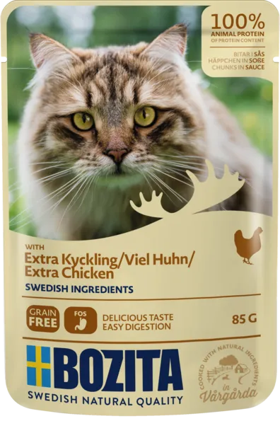 Bozita HiS Pouch viel Hühnchen 85 g Nassfutter Katze
