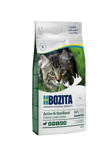 Bozita Active & Sterilised Grain free Lamb, Cat, 10 KG