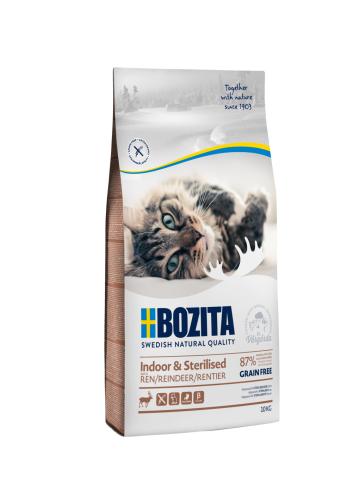 Bozita Indoor & Sterilised Grain Free Rentier 10 kg Katzenfutter