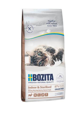 Bozita Indoor & Sterilised Grain Free Reindeer Katzenfutter 2 kg