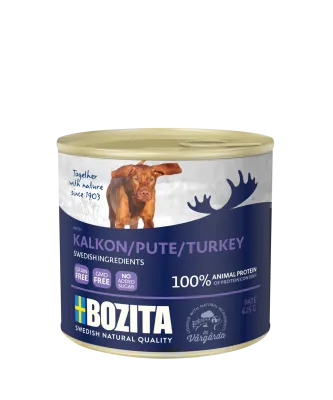 Bozita Paté mit Truthahn Nassfutter für Hunde 625g