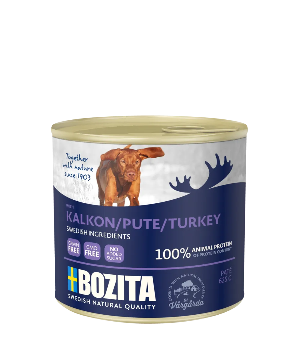 Bozita Paté mit Truthahn Nassfutter für Hunde 625g