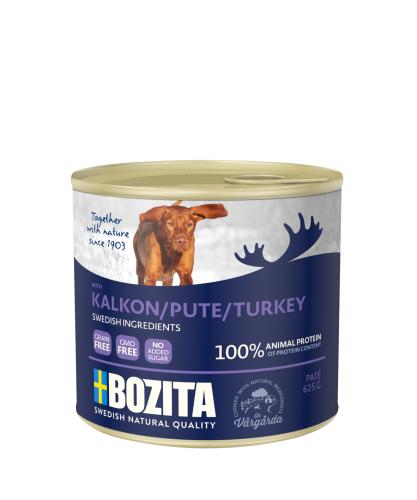 Bozita Paté mit Truthahn Nassfutter für Hunde 625g