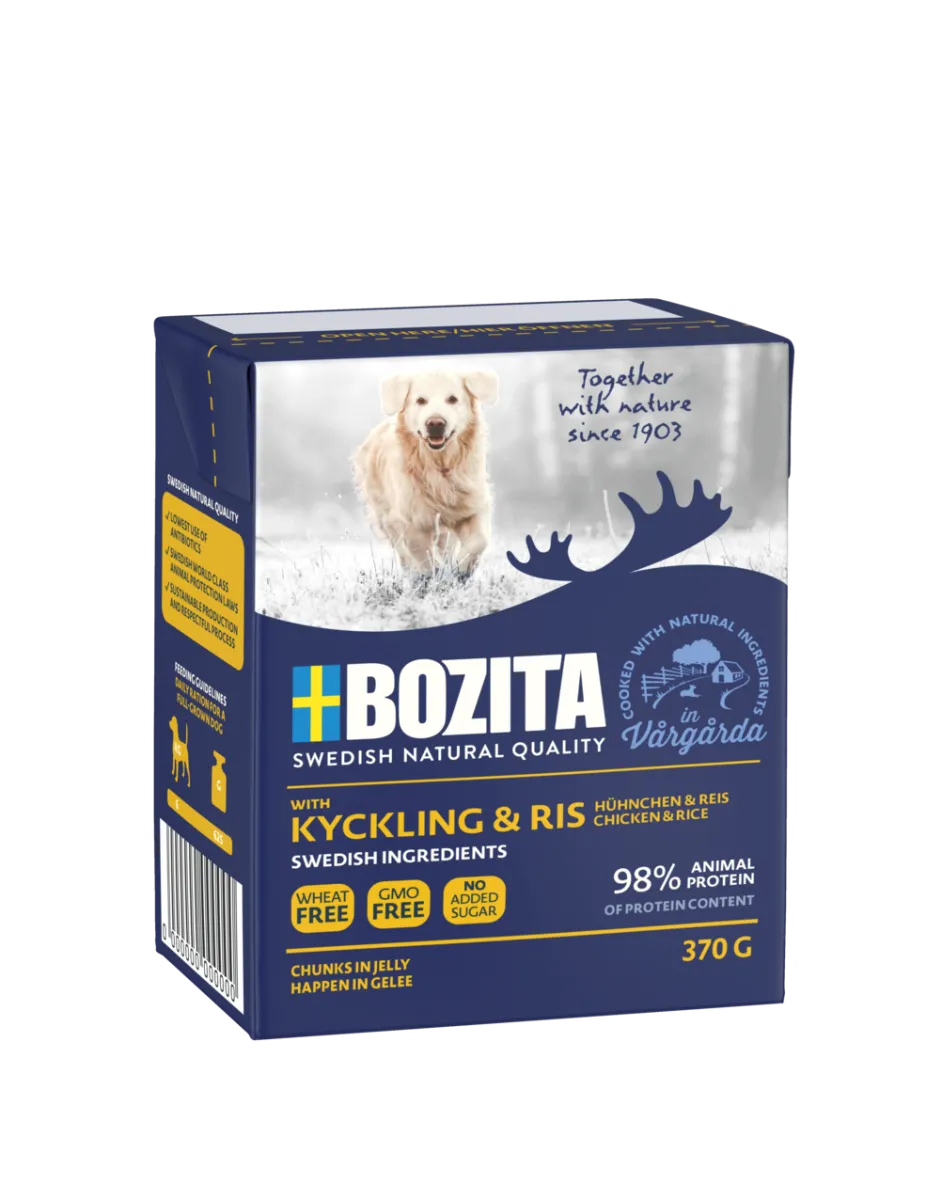 Bozita HiG Hühnchen & Reis Hundefutter Nassfutter 370 g