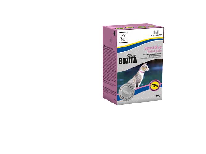 Bozita Feline Hair & Skin - Sensitive, , 190 G