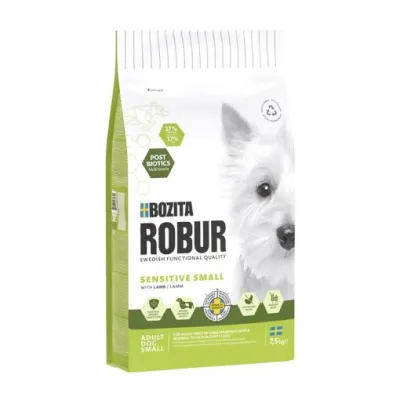 Hundetrockenfutter ROBUR Sensitive Small Lamm 7,5 kg – Bozita