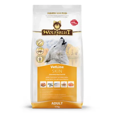 Wolfsblut VetLine Skin & Coat Weissfisch Hundetrockenfutter 12 kg