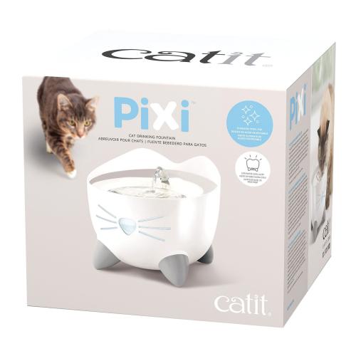 Laroy EBI Catit Catit CA Pixi Fountain 2L Stainless Steel Top, weiss, 20x20x17cm