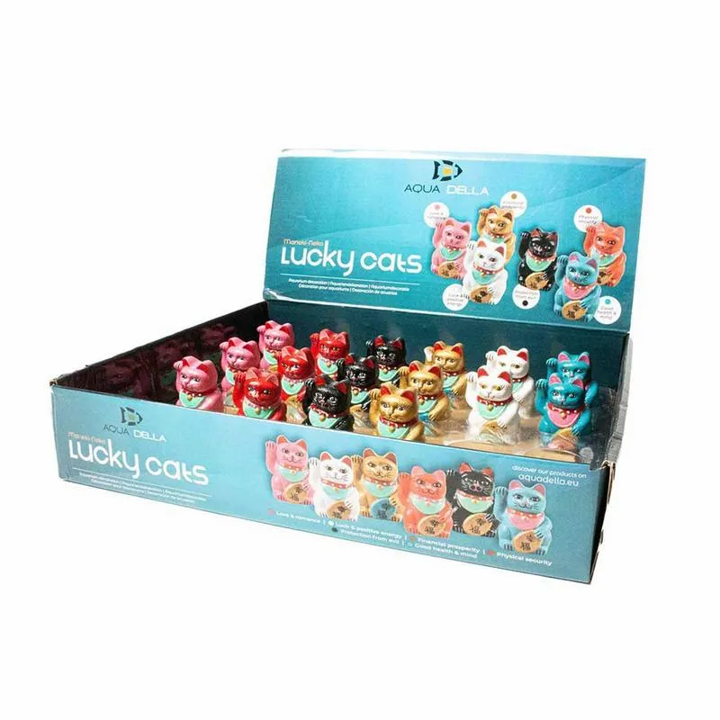 Laroy EBI Aqua Della Lucky Cat 4x35x5cm display gemischte Farben