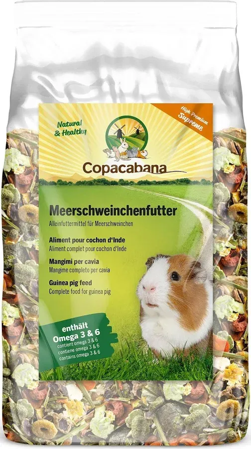Meerschweinchenfutter Meerschweinchen 750g, Supreme, Omega 3&6 Fettsäuren – Copacabana
