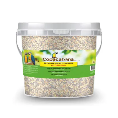 Papageienfutter Premium Papageienfutter 2 kg Kübel – Copacabana