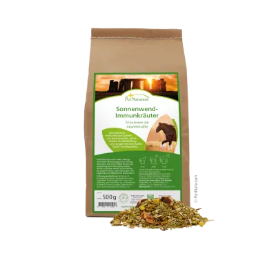 Ergänzungsfutter Pferd Sonnenwend - Immunkräuter 500 g – PerNaturam