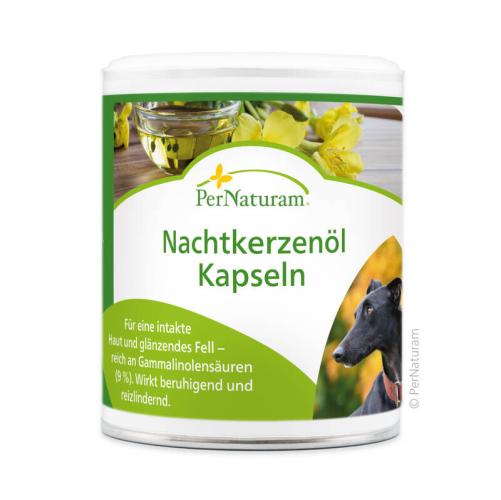 Ergänzungsfutter Hund Nachtkerzenöl-Kapseln 200 Stück – PerNaturam