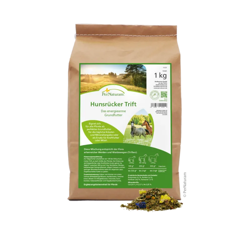 Ergänzungsfutter Pferd Hunsrücker Trift 1 kg – PerNaturam