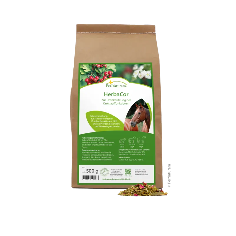 Ergänzungsfutter Pferd HerbaCor Kräutermischung 500 g – PerNaturam