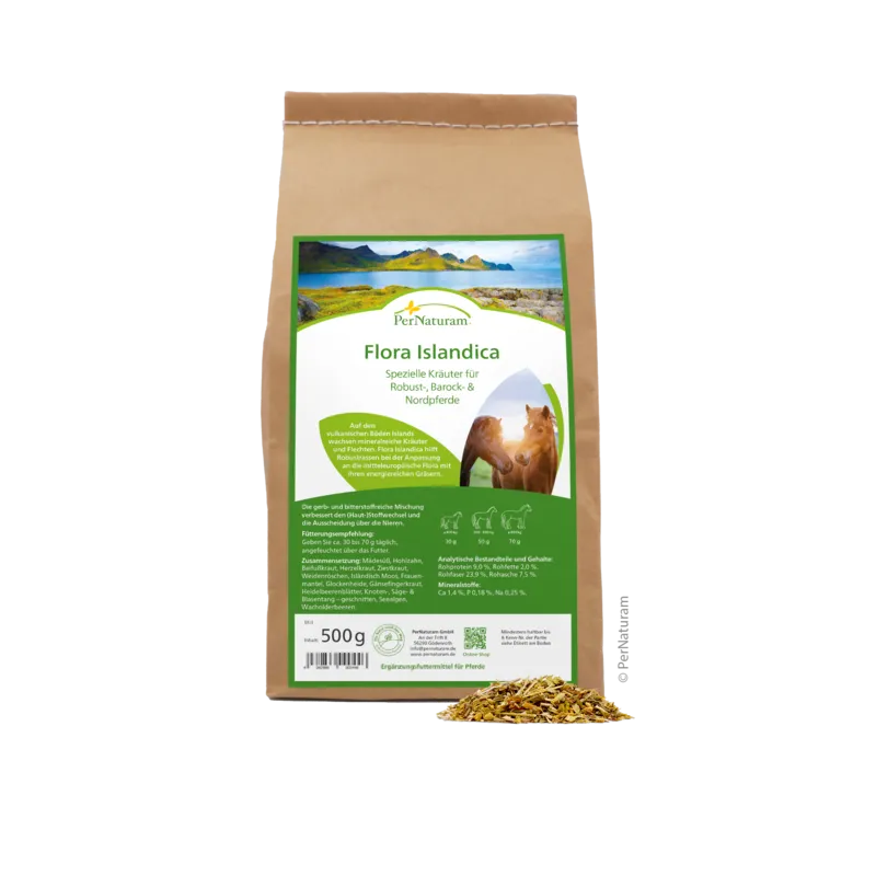 Ergänzungsfutter Pferd Flora Islandica 500 g – PerNaturam