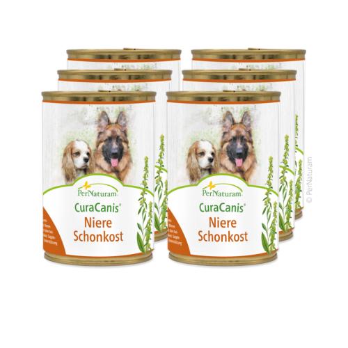 Nassfutter CuraCanis Nieren Schonkost 6 x 400 g Hundefutter – PerNaturam