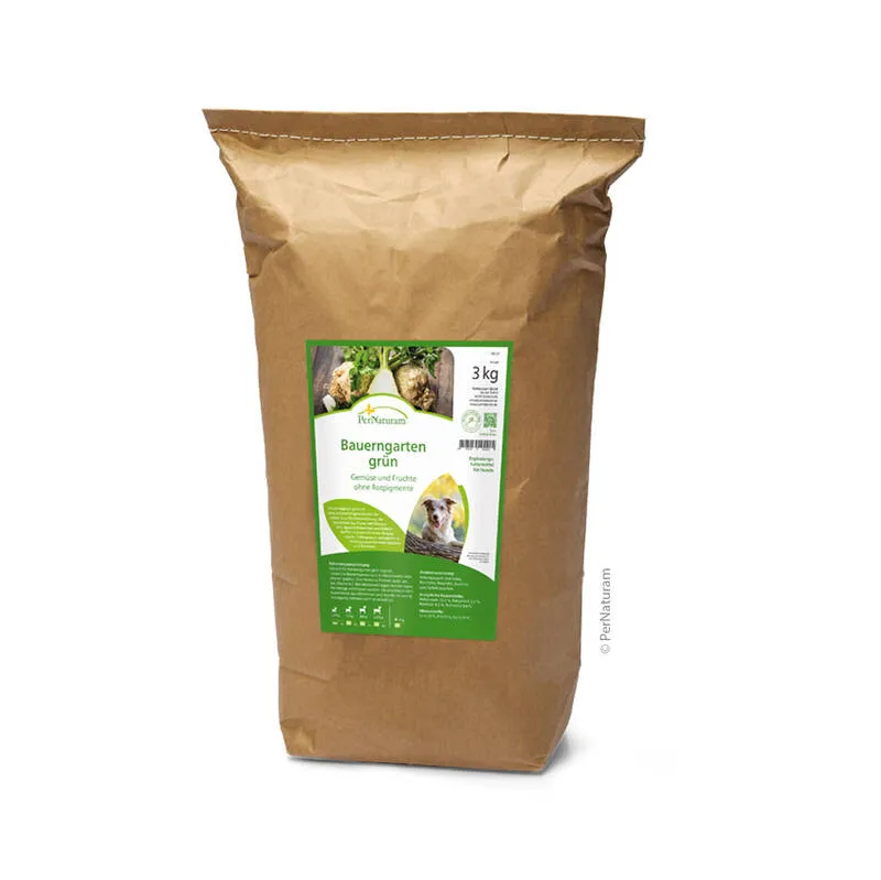 Ergänzungsfutter Hund Bauerngarten grün 3 kg – PerNaturam