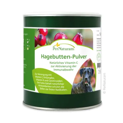 Ergänzungsfutter Hund Hagebuttenpulver 500 g – PerNaturam