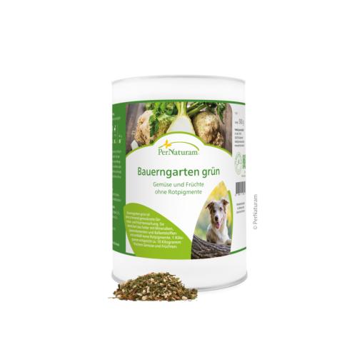 Ergänzungsfutter Hund Bauerngarten grün 500 g – PerNaturam