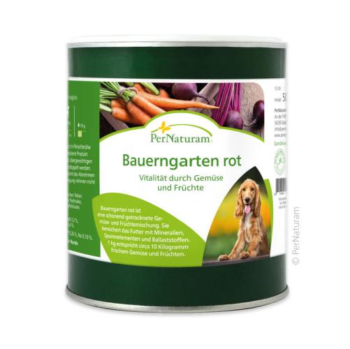 Ergänzungsfutter Hund Bauerngarten rot 500 g – PerNaturam