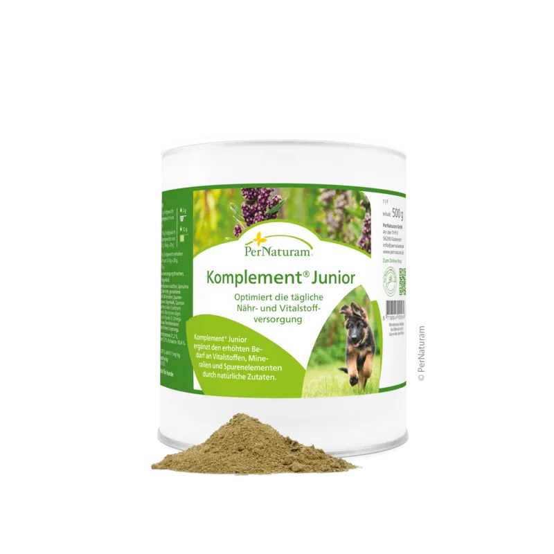 Ergänzungsfutter Hund Komplement Junior für Welpen 500 g – PerNaturam