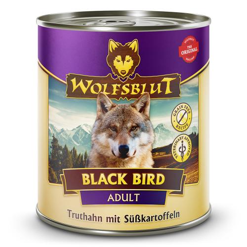 Canine Adult Black Bird - Truthahn mit Süsskartoffel 6x800g von Wolfblut ist Glutenfreies Alleinfutter für die Lebensphase Erwachsen