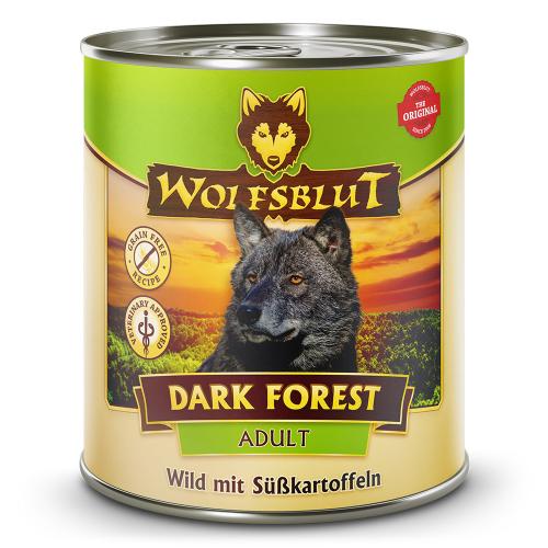 Canine Adult Dark Forest - Wild mit Süsskartoffel 6x800g von Wolfblut ist Glutenfreies Alleinfutter  für die Lebensphase Erwachsen