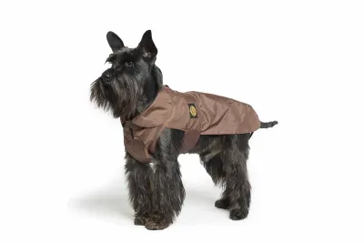 Doppelter nylon Regenmantel Fashion Dog braun Gr. 30