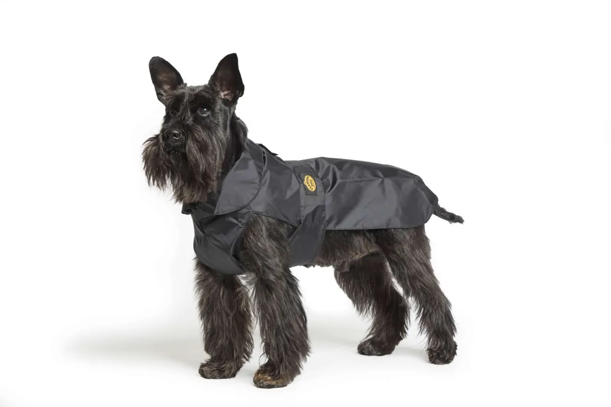 Doppelter-nylon-Regenmantel Fashion Dog nero/schwarz Gr. 33