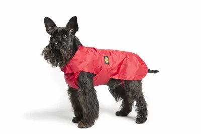 Doppelter-nylon-Regenmantel Fashion Dog rot Gr. 24