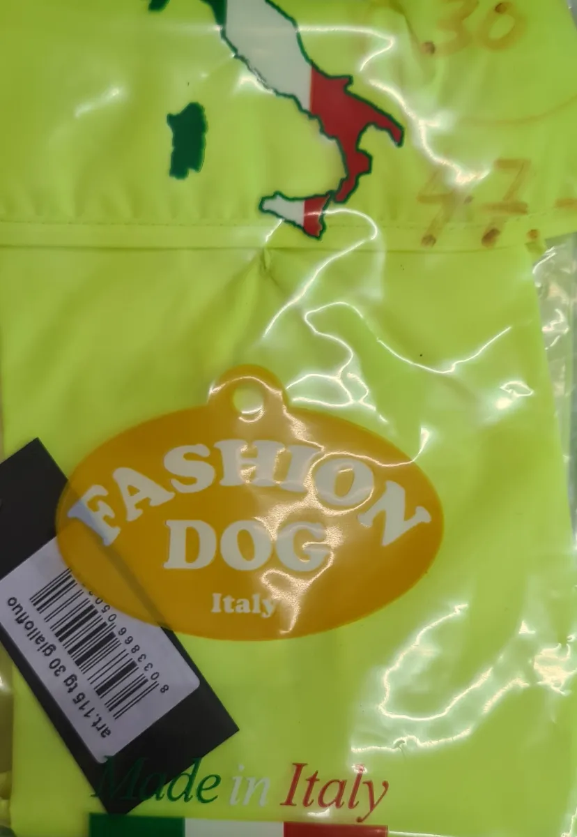 Doppelter-nylon-Regenmantel Fashion Dog gelb Gr. 51