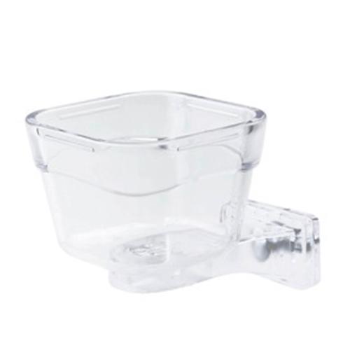 Laroy EBI DuvoPlus Papagei ESSEN TRAY LOCK klein 9x9x6, 5cm transparent