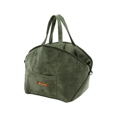 Wooff Hundetasche olivgrün Tragetasche Hund